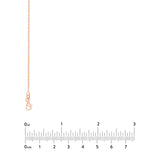 1.30mm Paper Clip Chain with Pear Shape Lobster Lock