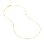 1.30mm Paper Clip Chain with Pear Shape Lobster Lock