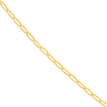 1.30mm Paper Clip Chain with Pear Shape Lobster Lock