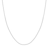 1.30mm Paper Clip Chain with Pear Shape Lobster Lock