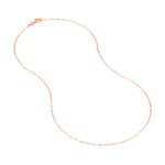1.30mm Paper Clip Chain with Pear Shape Lobster Lock