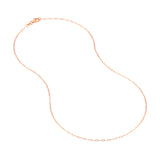 1.30mm Paper Clip Chain with Pear Shape Lobster Lock