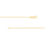 1.30mm Paper Clip Chain with Pear Shape Lobster Lock
