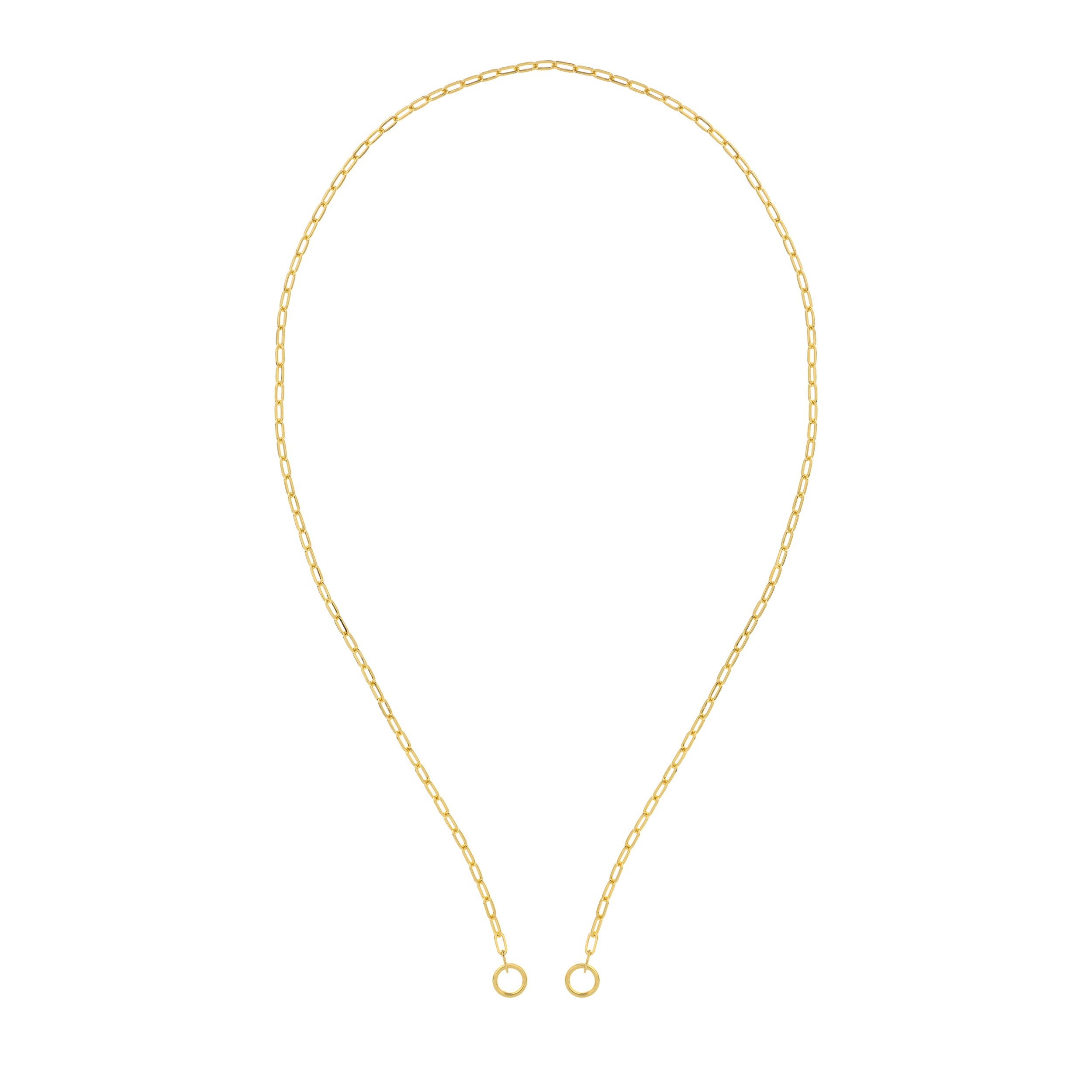 2.50mm Open Paper Clip Split Chain