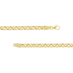 5.2mm Hollow Rolo Chain with Pear Lobster Lock