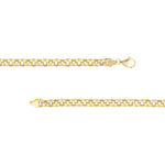 8mm Hollow Rolo Chain with Pear Lobster Lock