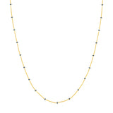 Grey Enamel Bead Saturn Chain