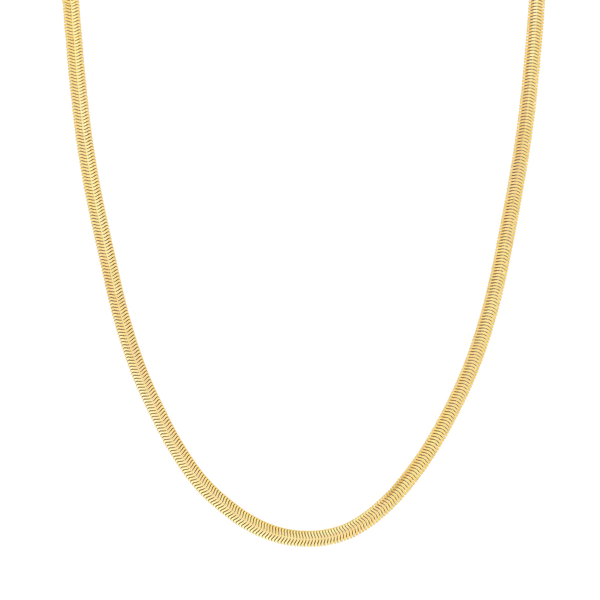 4.2mm Light Oval Snake Chain with Lobster Lock