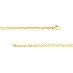 4.5mm Hollow Oval Forzentina Chain with Pear Lock