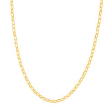 4.5mm Hollow Oval Forzentina Chain with Pear Lock