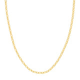3.50mm Hollow Oval Rolo Forzentina Chain