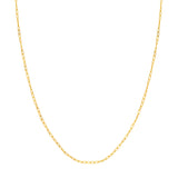 2.00mm Hammered Long Piatto Chain