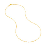 2.00mm Hammered Long Piatto Chain