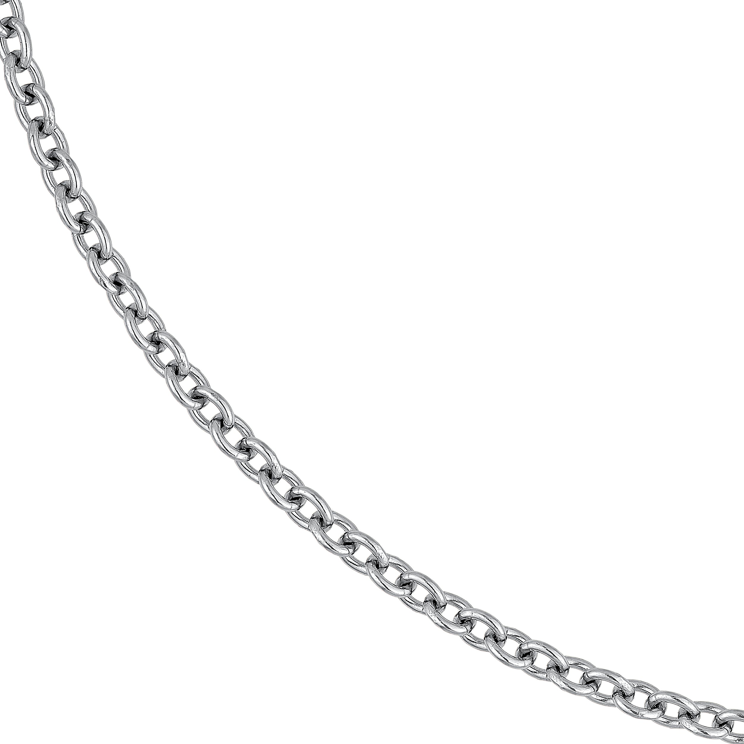 2.50mm Sterling Silver Open Cable Chain
