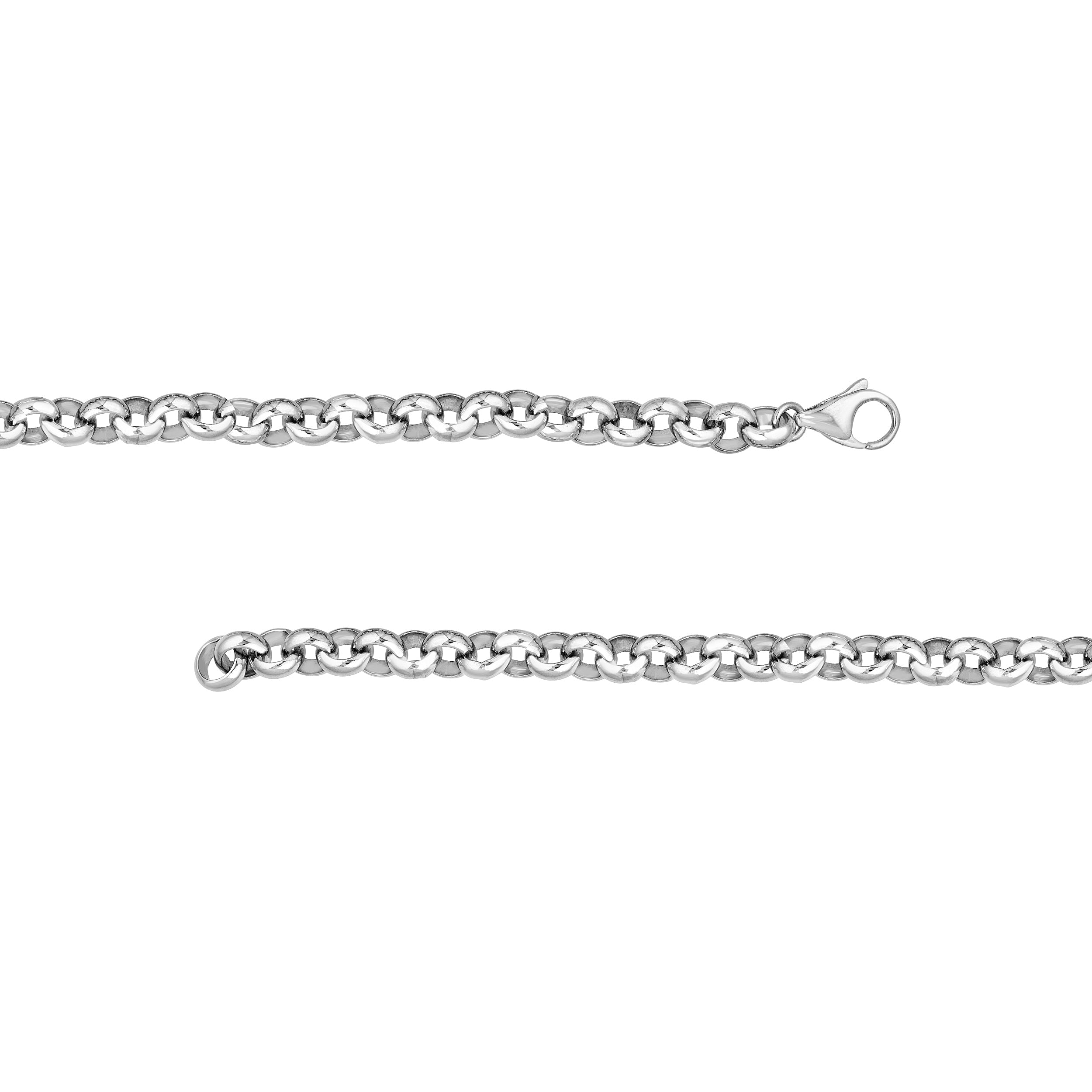 8.00mm Sterling Silver Rolo Chain