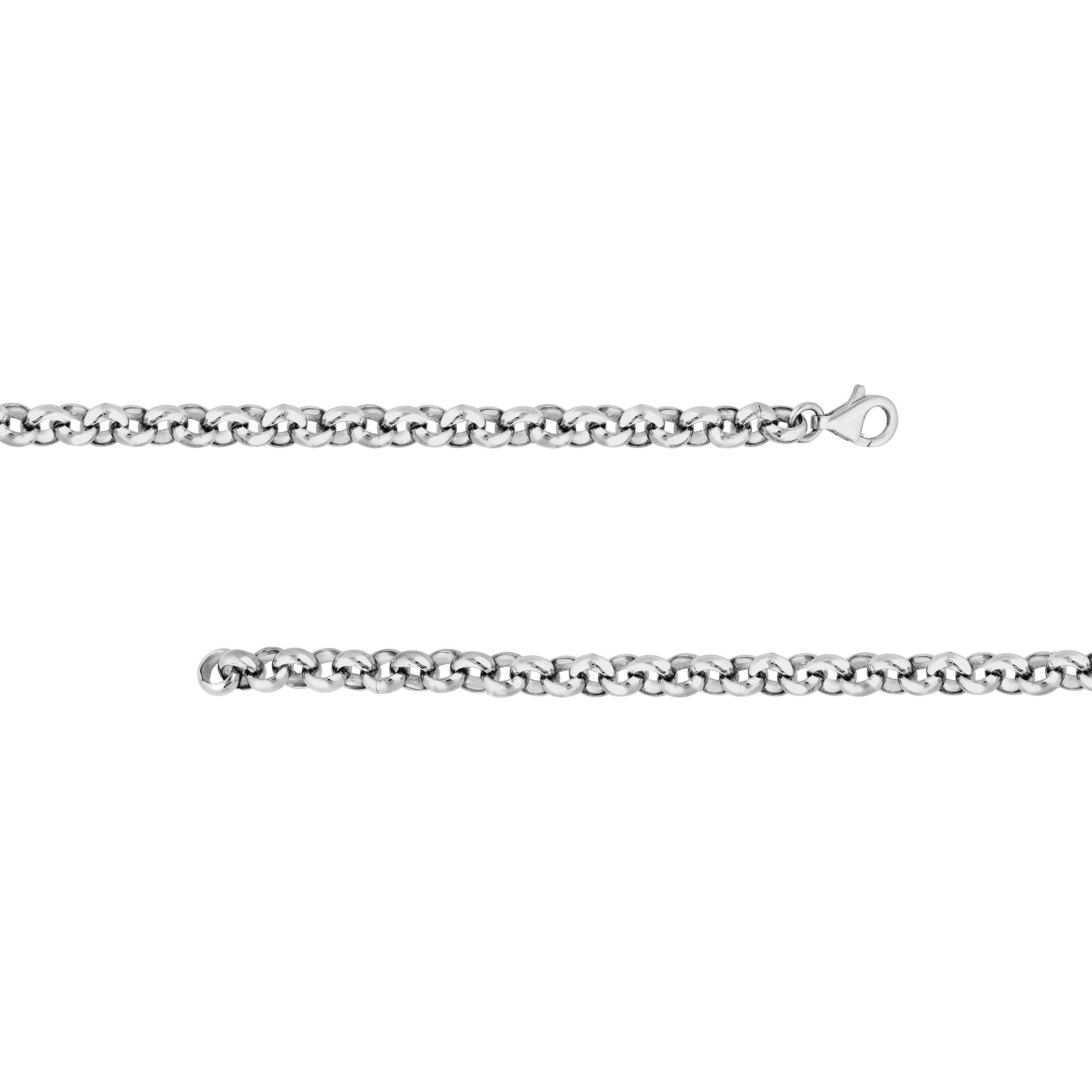 6.50mm Sterling Silver Rolo Chain