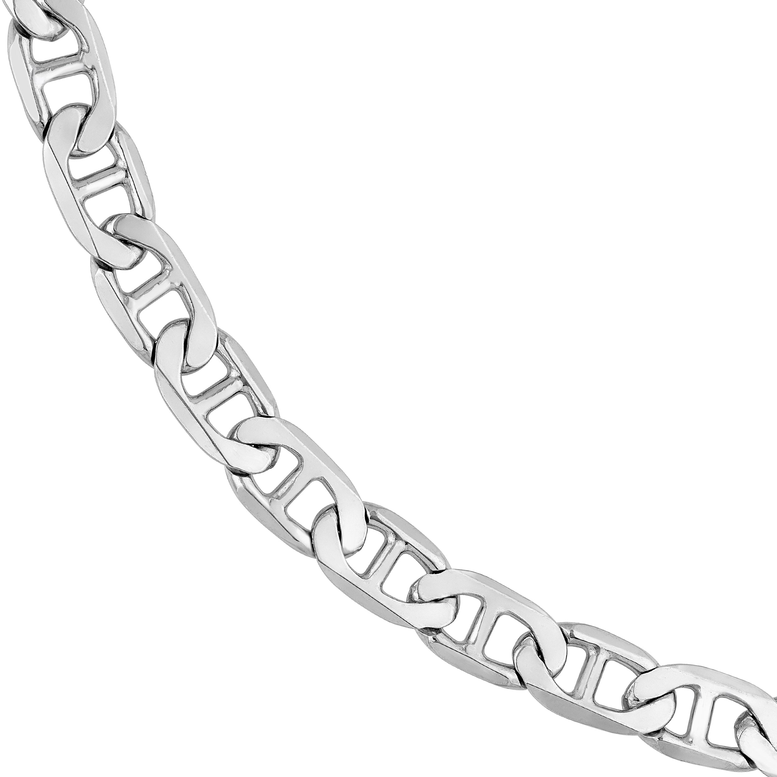 6.90mm Sterling Silver Mariner Chain