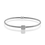 Bangle in 18k Gold with Diamonds
