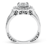 Engagement Ring in 18k Gold with Diamonds