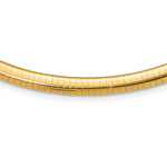 14k 6mm Domed Omega Necklace