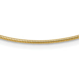14K Yellow Gold 1.4mm Round Omega