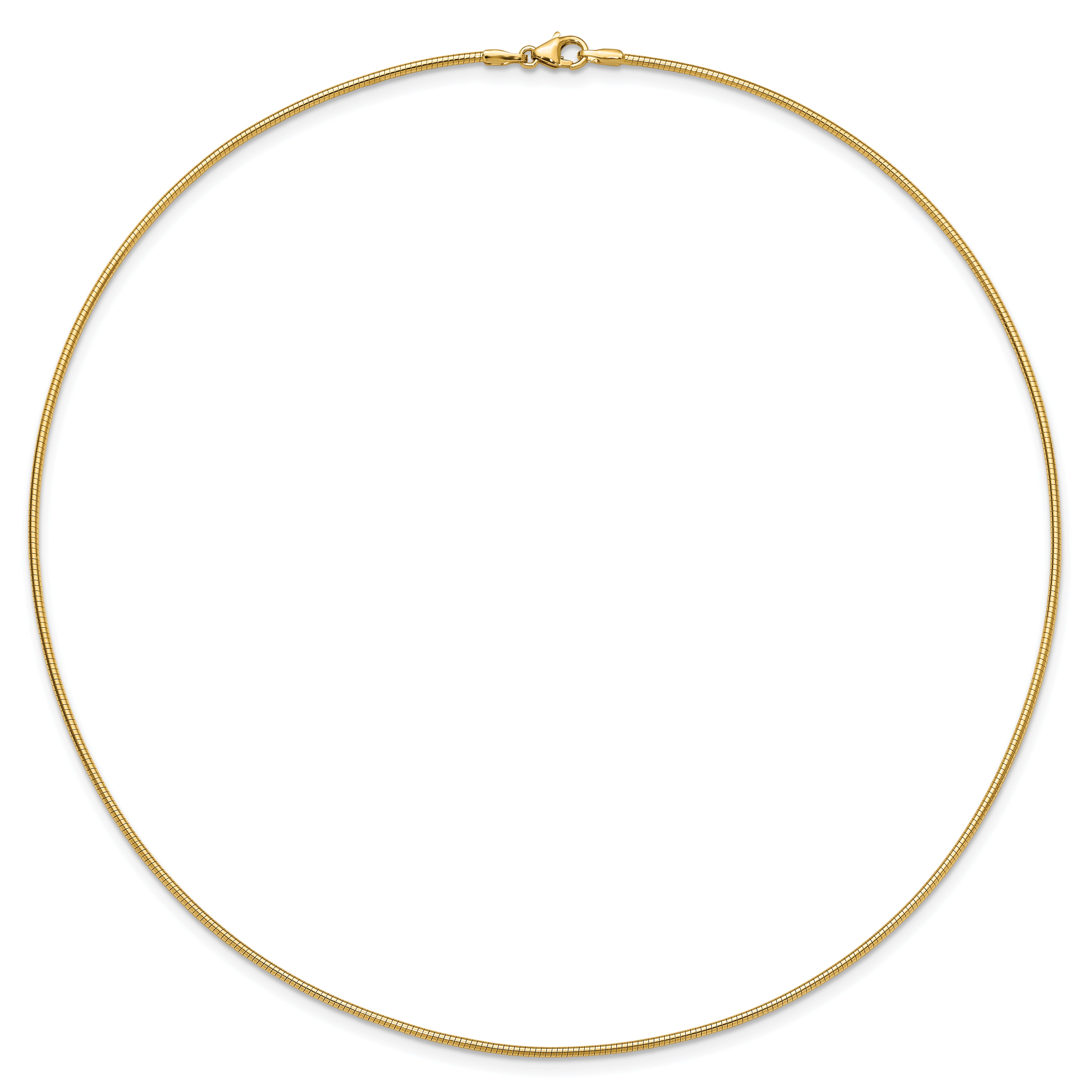 14K Yellow Gold 1.4mm Round Omega