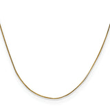 14k .5mm Octagonal Snake Chain