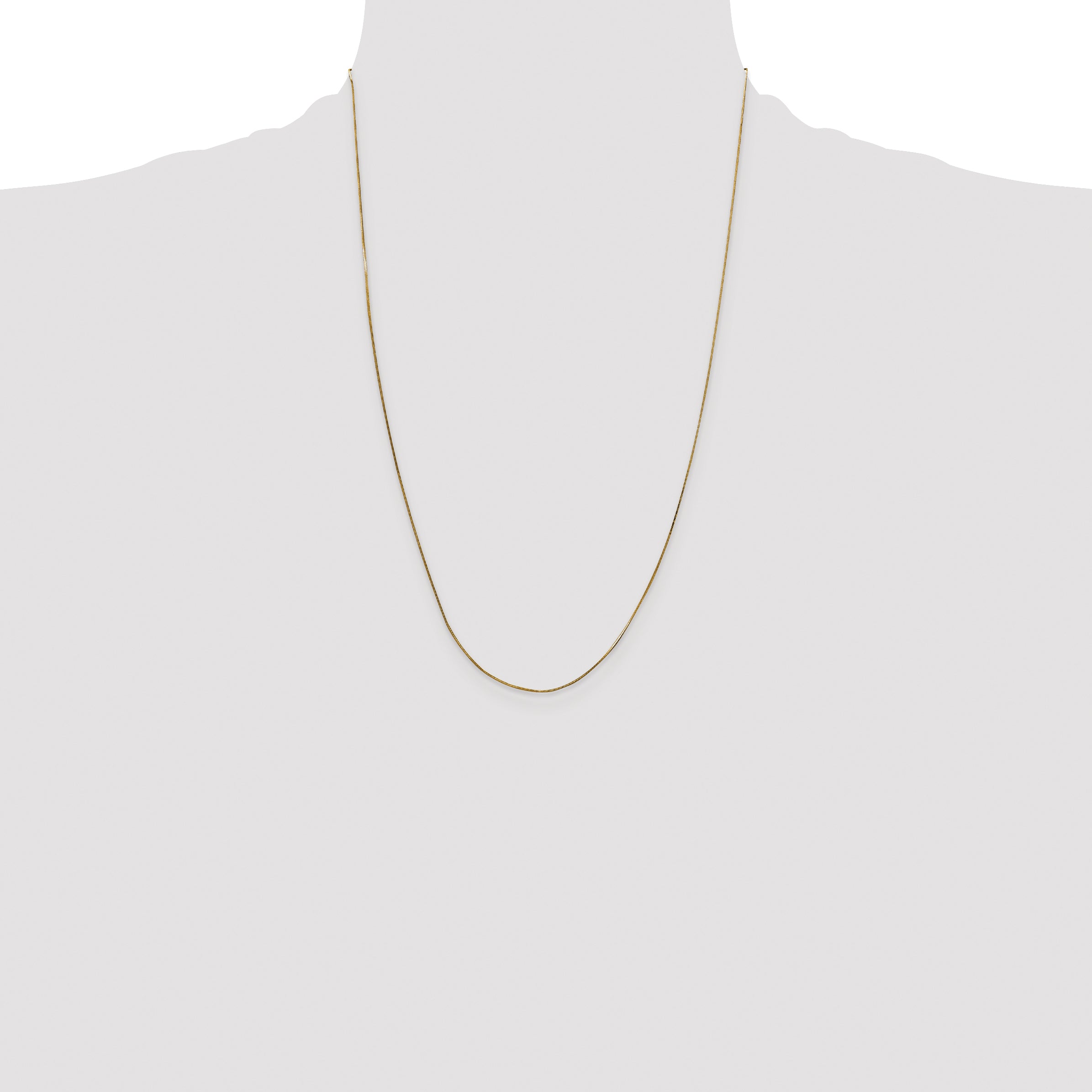14k .5mm Octagonal Snake Chain