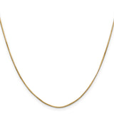 14k .8mm Octagonal Snake Chain