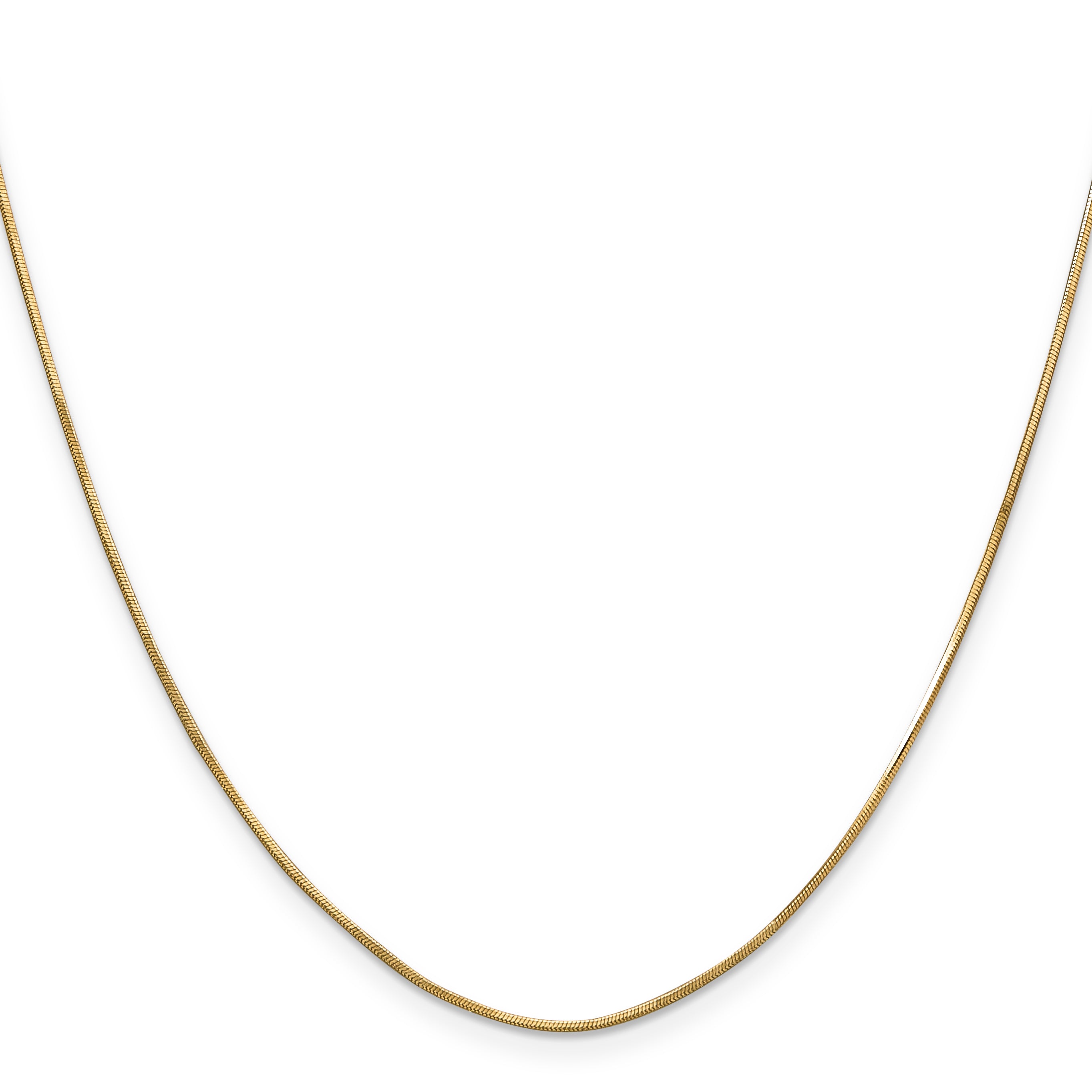 14k .8mm Octagonal Snake Chain