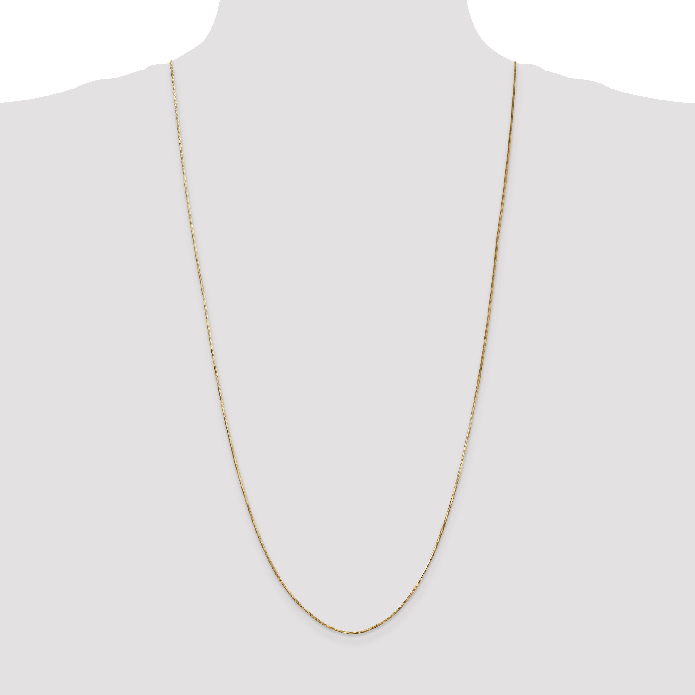14k .8mm Octagonal Snake Chain