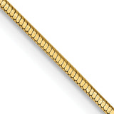 14k .9mm Octagonal Snake Chain