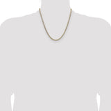 14k 3.7mm Lightweight PavÃ© Flat Cuban Chain