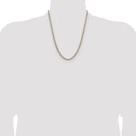 14k 3.7mm Lightweight PavÃ© Flat Cuban Chain