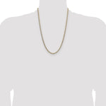 14k 3.7mm Lightweight PavÃ© Flat Cuban Chain