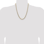 14k 4.7mm Lightweight PavÃ© Flat Cuban Chain