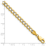 14k 4.7mm Lightweight PavÃ© Flat Cuban Chain