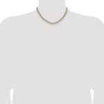 14k 5.9mm Lightweight PavÃ© Flat Cuban Chain