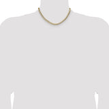14k 5.9mm Lightweight PavÃ© Flat Cuban Chain