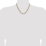 14k 5.9mm Lightweight PavÃ© Flat Cuban Chain