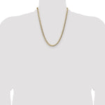 14k 5.9mm Lightweight PavÃ© Flat Cuban Chain