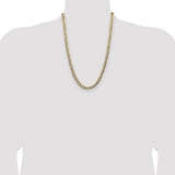 14k 7.2mm Lightweight PavÃ© Flat Cuban Chain
