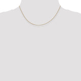 14k .5mm Box with Spring Ring Clasp Chain
