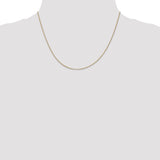 14k .5mm Box with Spring Ring Clasp Chain