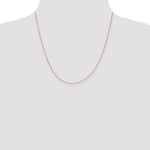 14k .5mm Box with Spring Ring Clasp Chain