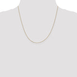 14k .5mm Box with Spring Ring Clasp Chain