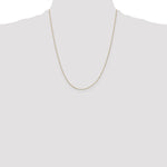 14k .5mm Box with Spring Ring Clasp Chain