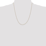 14k .5mm Box with Spring Ring Clasp Chain