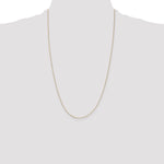 14k .5mm Box with Spring Ring Clasp Chain