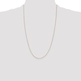 14k .5mm Box with Spring Ring Clasp Chain